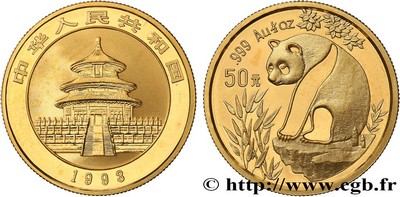 CHINE 50 YUAN - 1/2 Oz